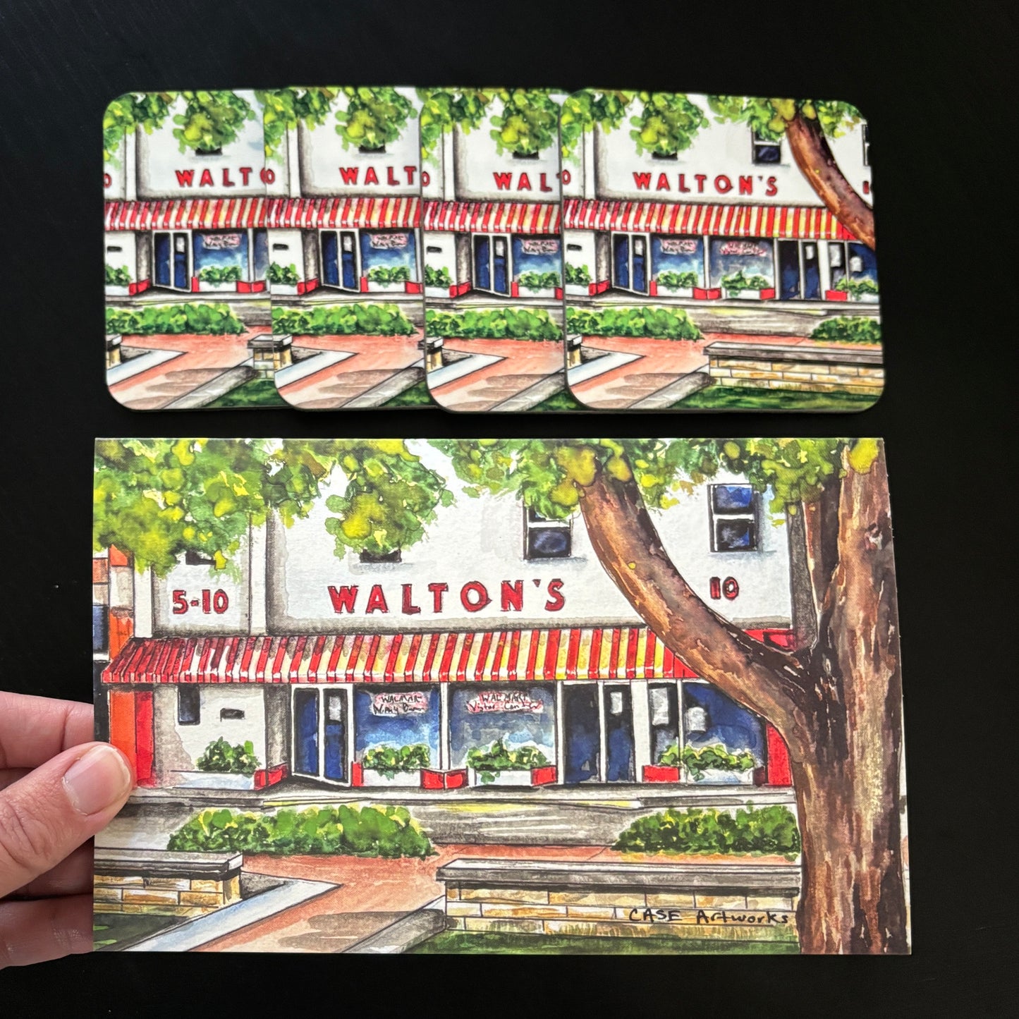 1 - 5x7 Folded Card - Bentonville, AR. Walton