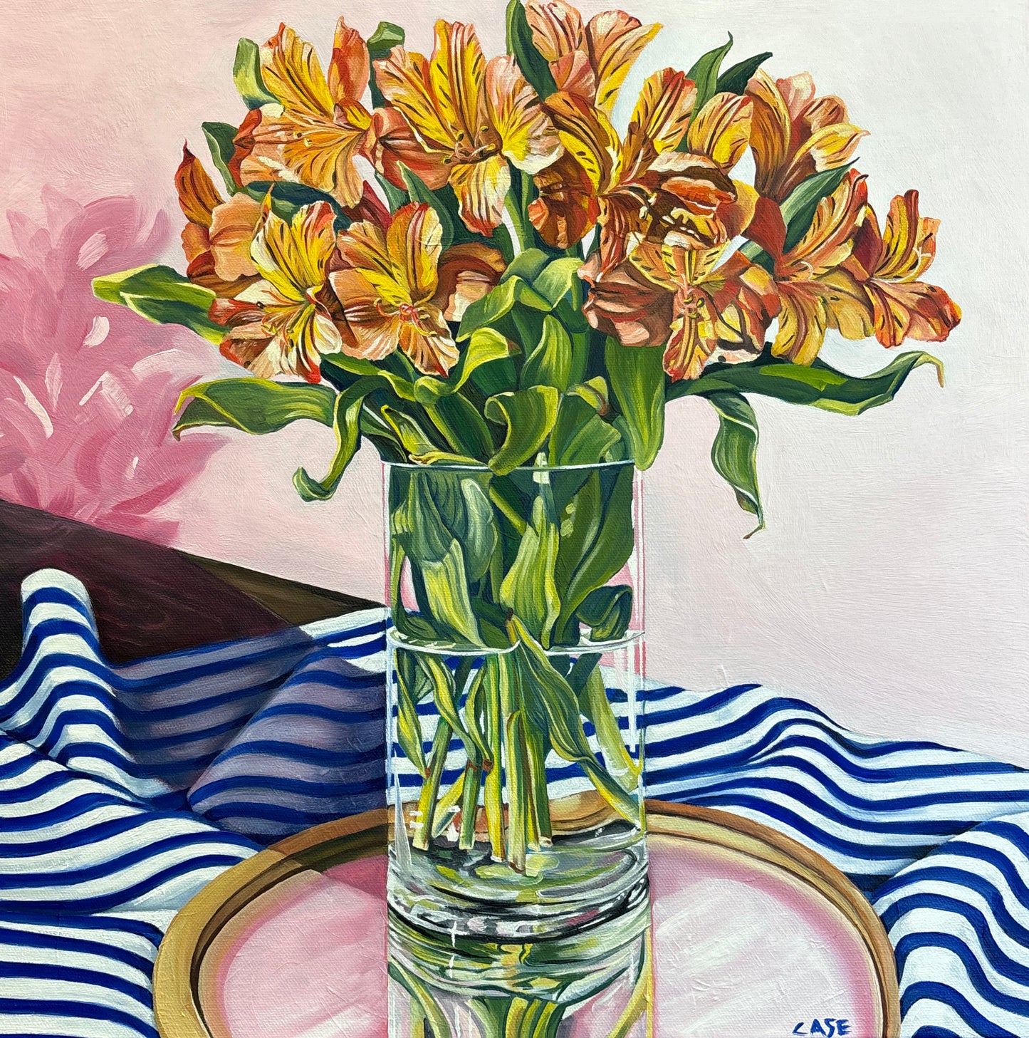 In a Pink Room- ORIGINAL 16x16 inches