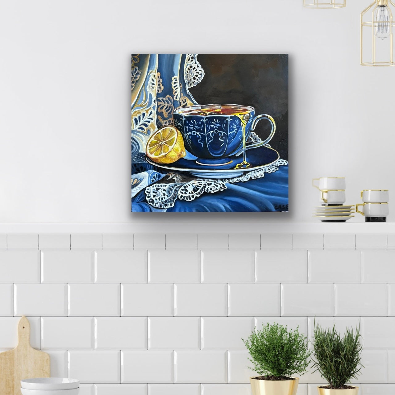 Tea Time - 12x12 Original