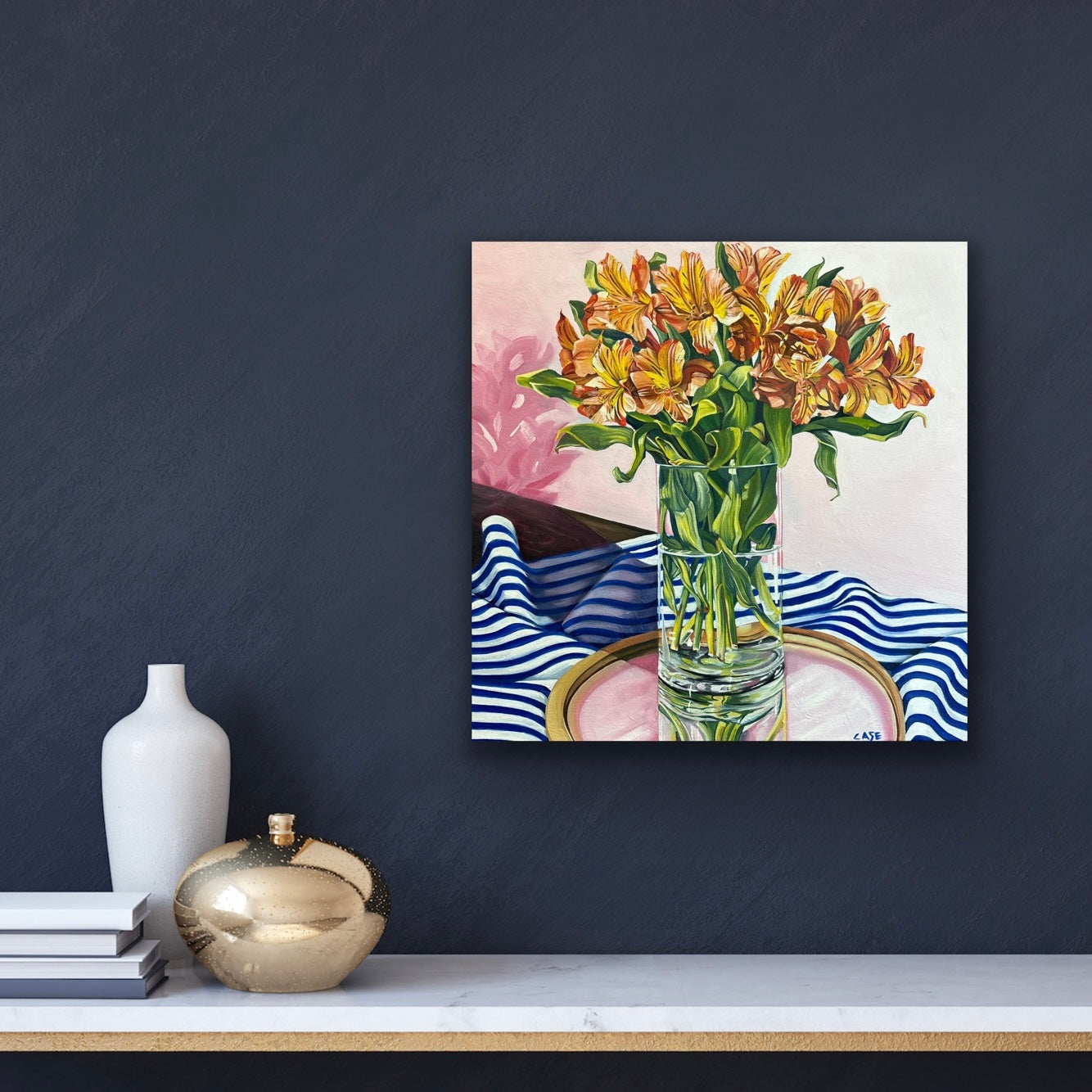 In a Pink Room- ORIGINAL 16x16 inches