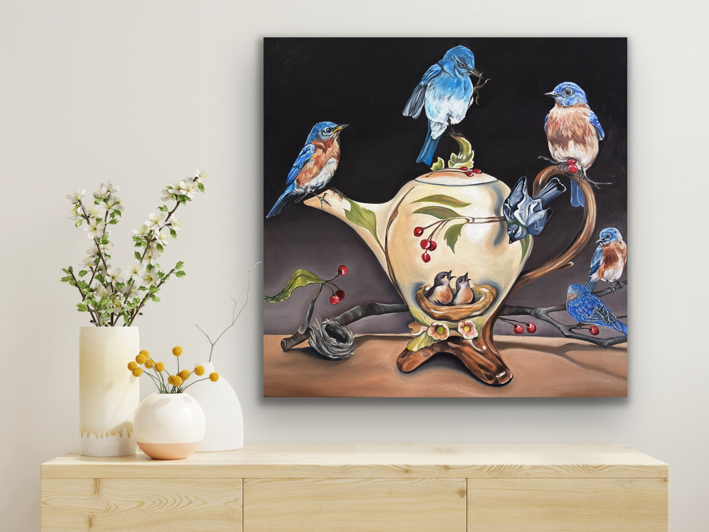 Tea Menagerie - Original 24x24