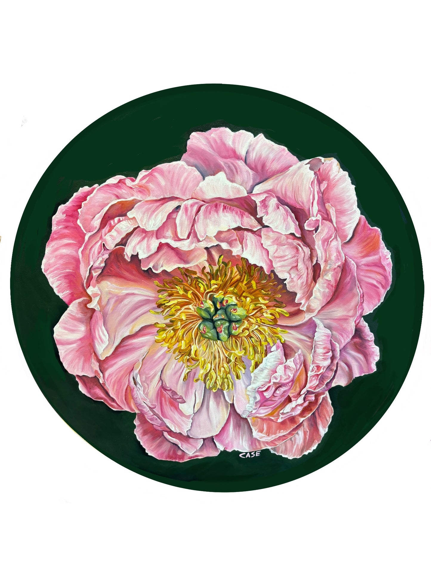 Moody Pink Peony - ORIGINAL