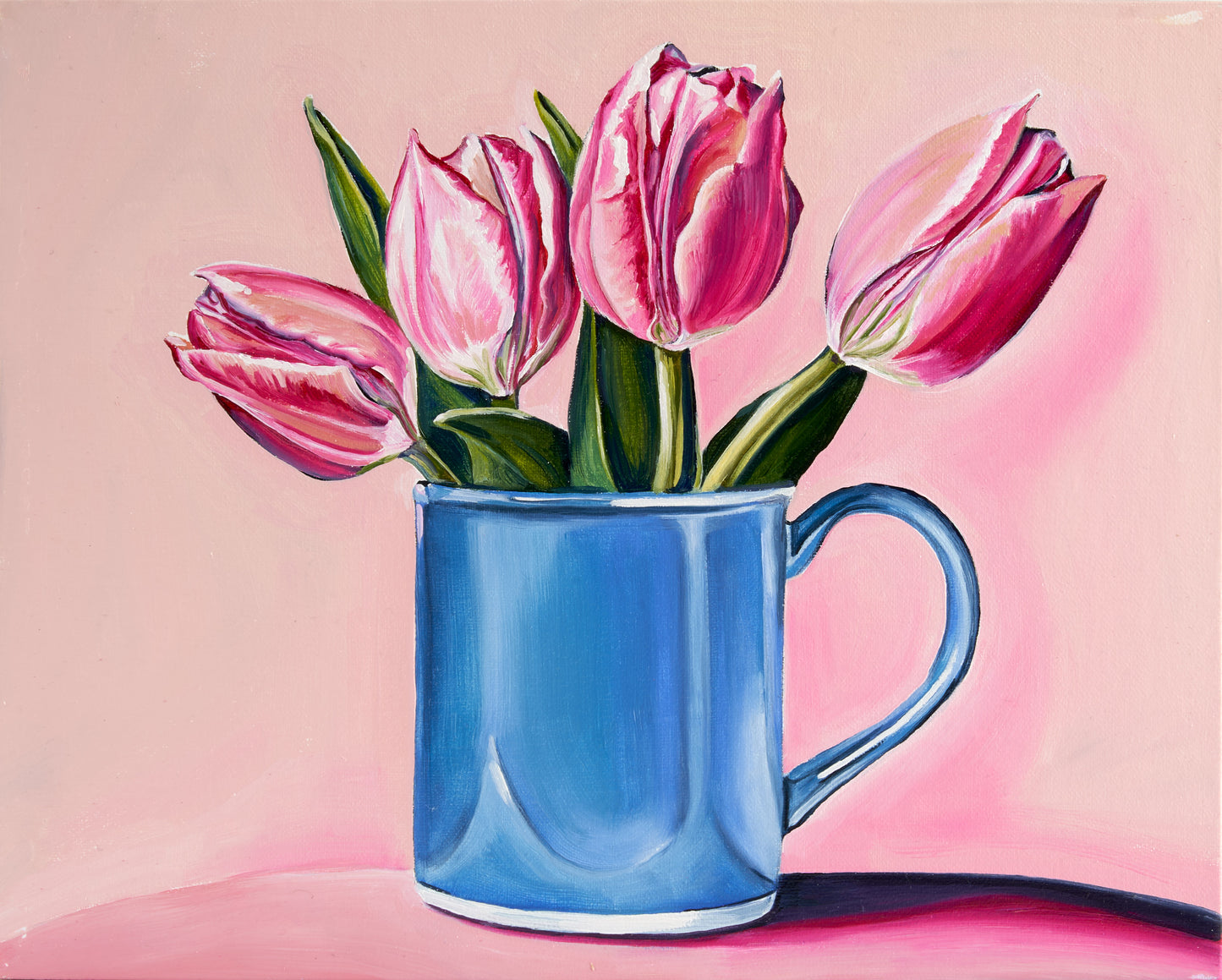 Pink on Pink - PRINT 5x7 inches Framed