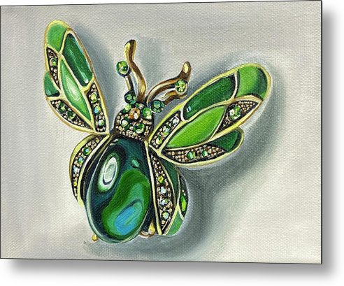 Brooch - Metal Print