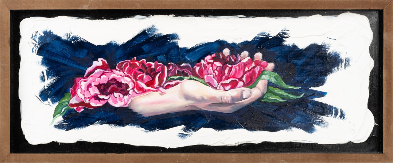 Hand Holding - ORIGINAL 24x10 inches