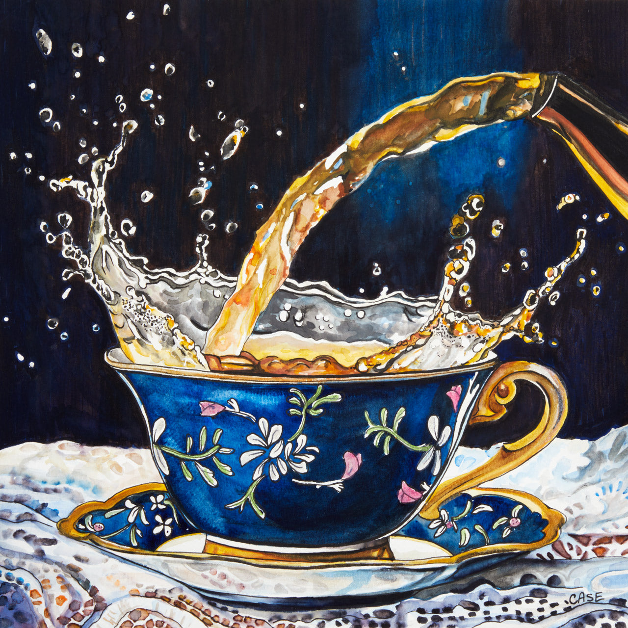 Spill the Tea- PRINT 8x8 inches