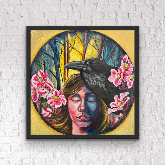 The Raven - Original 20x20
