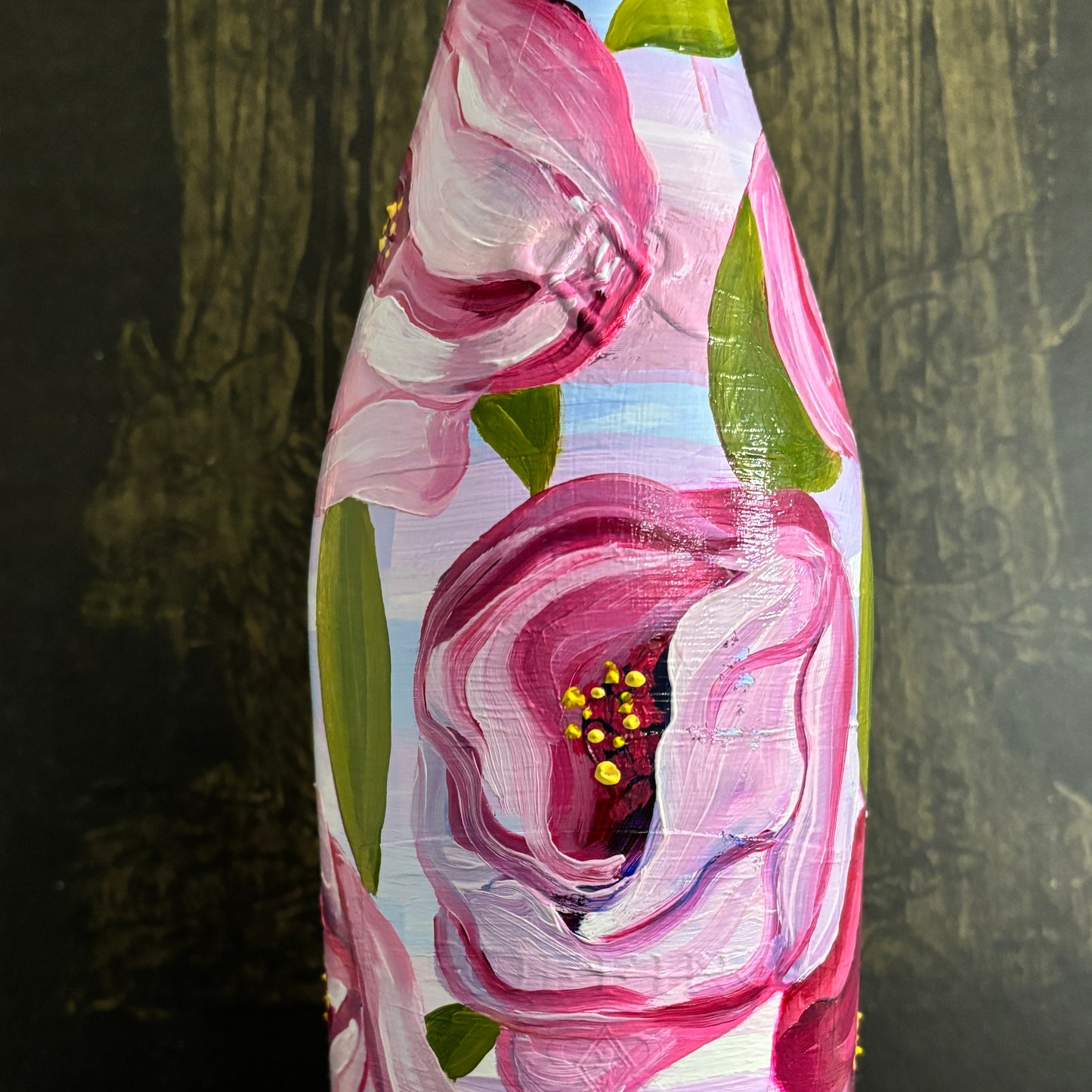 Floral Wine Bottle Gift