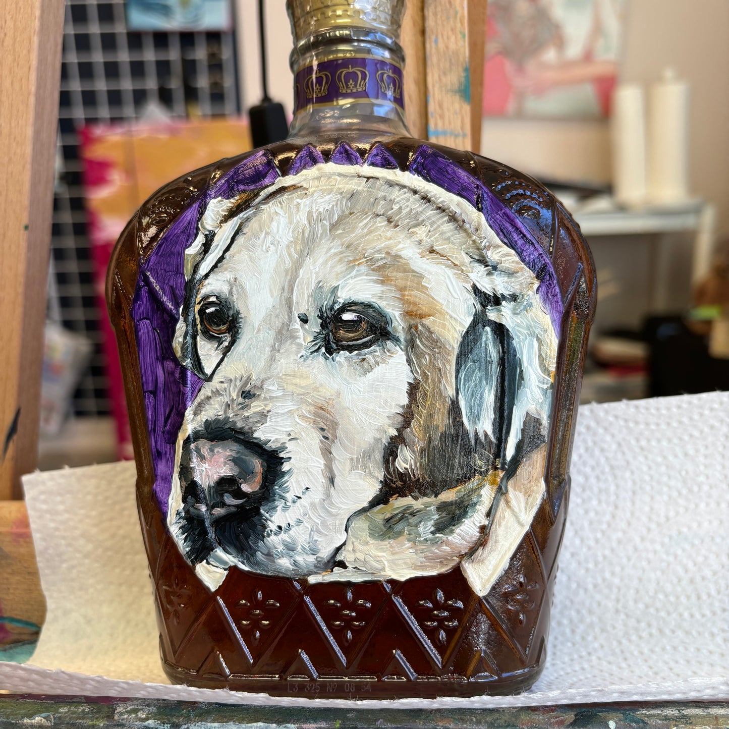 Custom Pet Portrait Liquor Bottle Gift