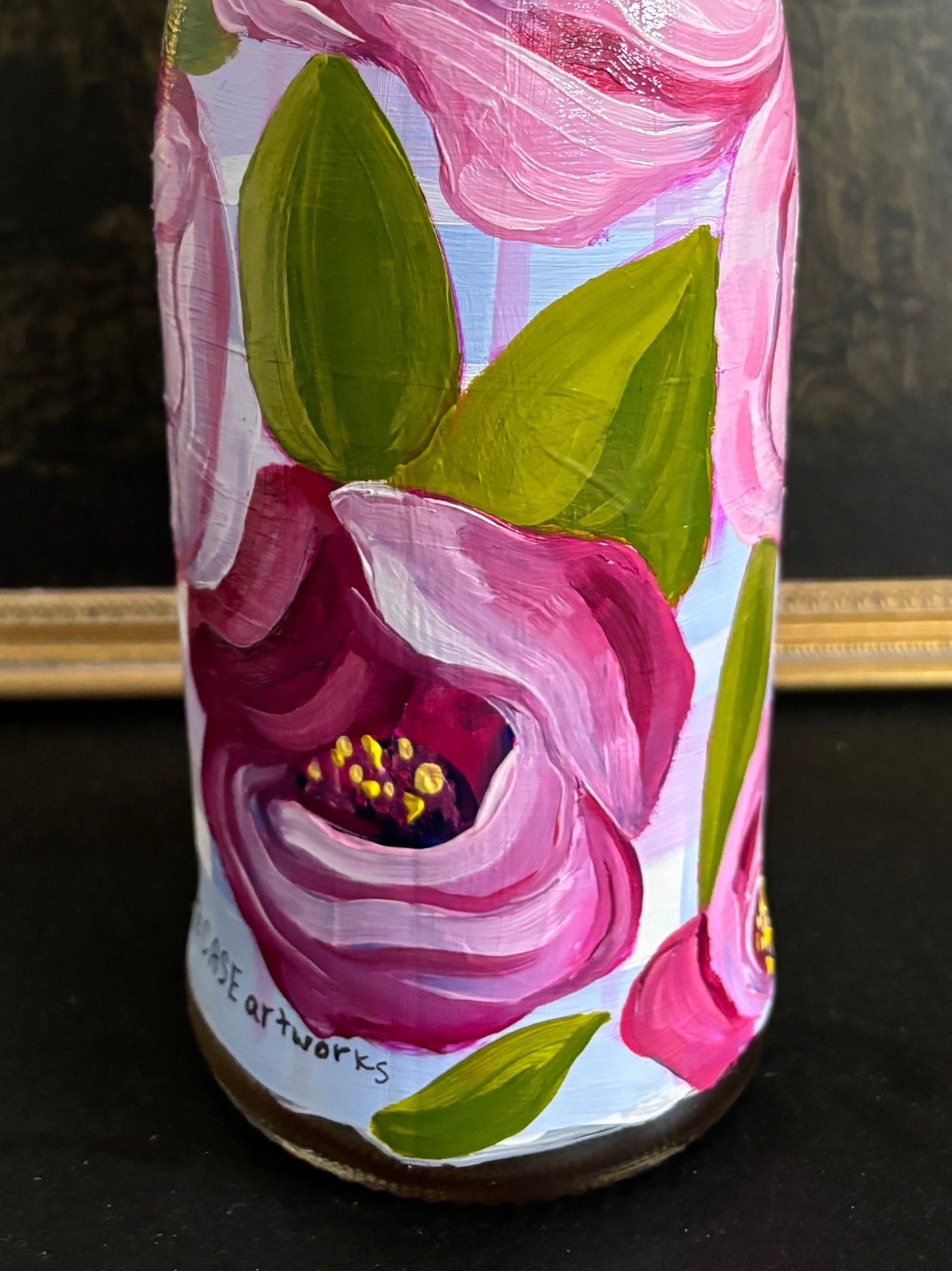 Floral Wine Bottle Gift