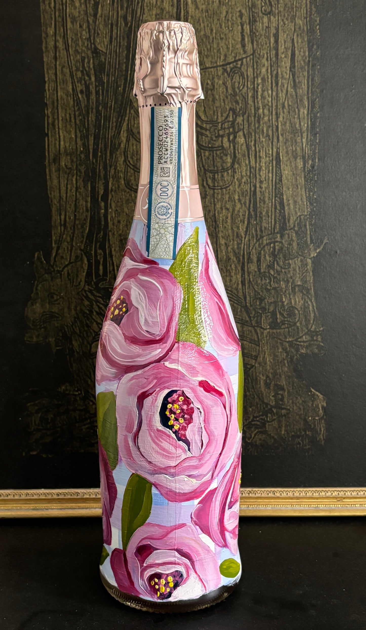 Floral Wine Bottle Gift