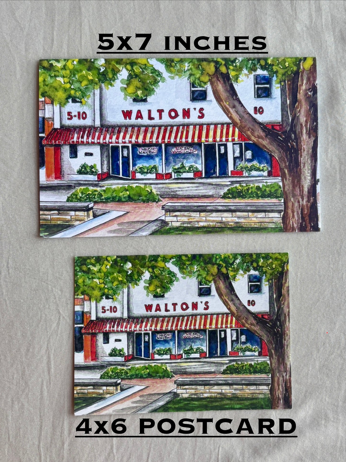 POSTCARD Razorback Greenway Print Club