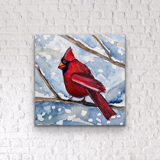 Postcard Cheeky Cardinal