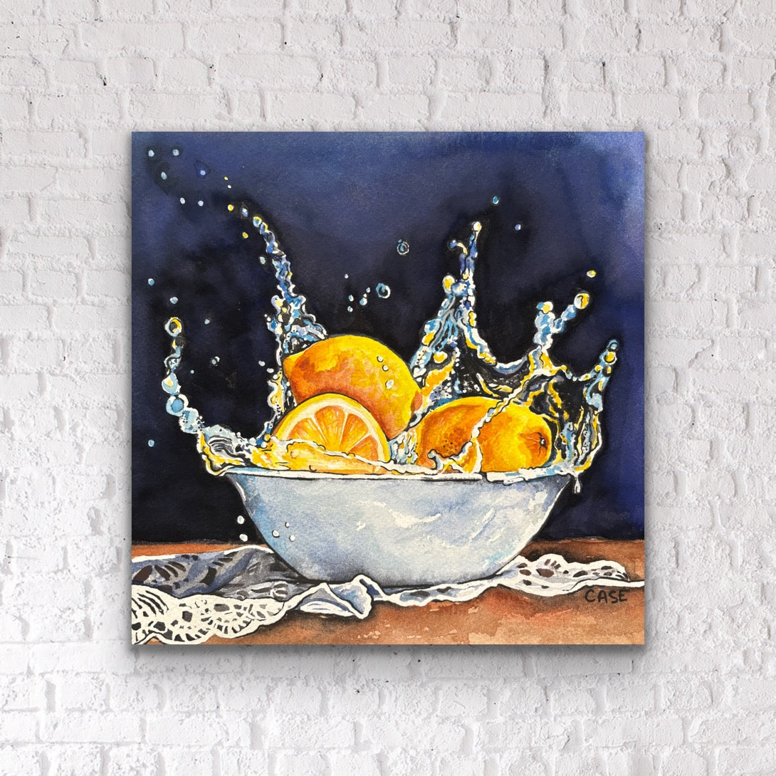 Lemon Bath - 13x13 Original