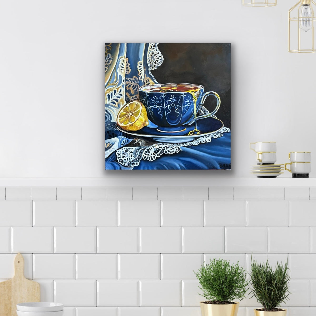 Tea Time - 12x12 Original