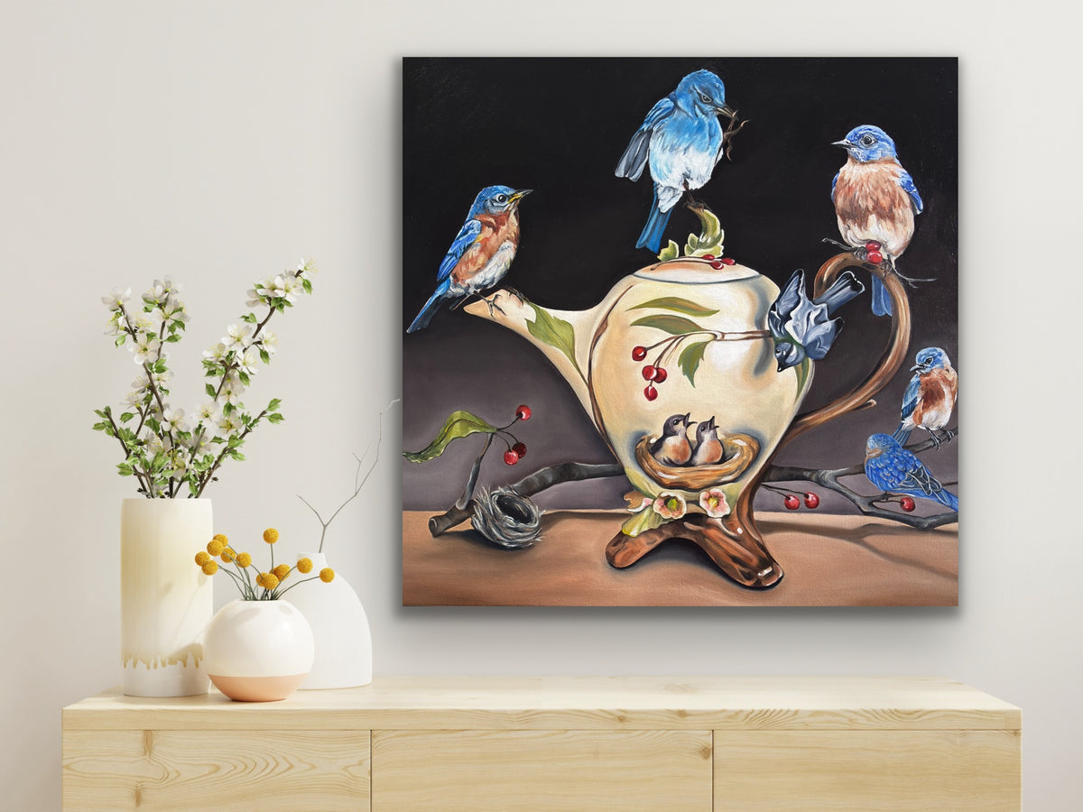 Tea Menagerie - Original 24x24