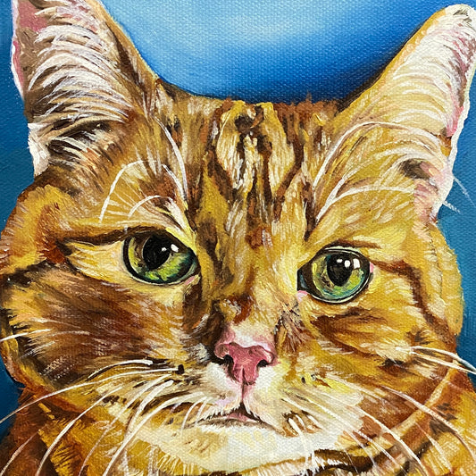 CUSTOM Square Pet Portrait 8x8 inches