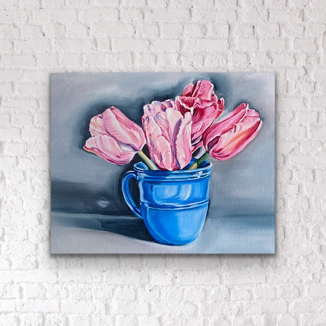 Pink Tulips - Print 8x10 inches