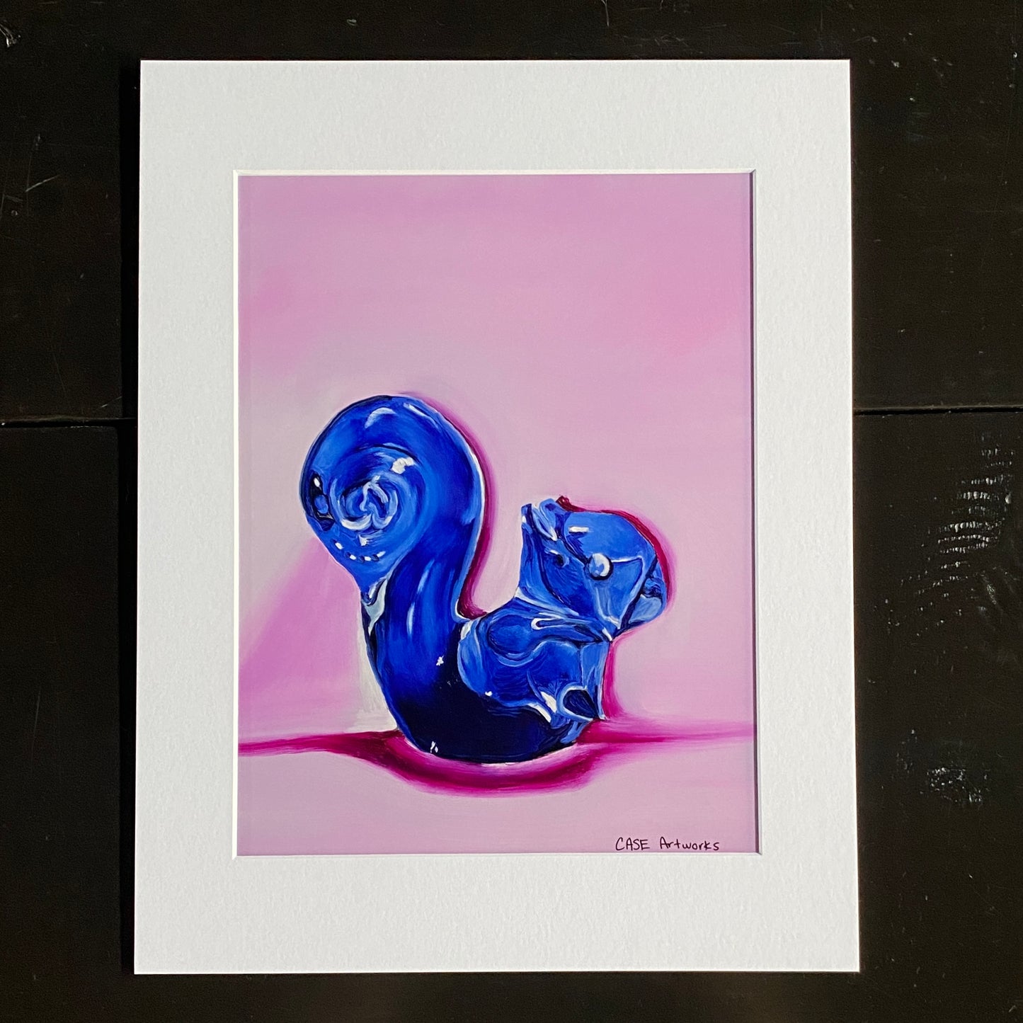 Blue Squirrel - PRINT 8x10 inches