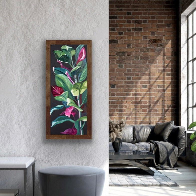 Rubber Plant - ORIGINAL 15x36 inches