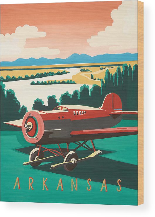 Arkansas Flies - Wood Print