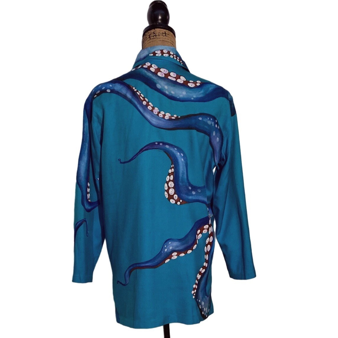 Womens S Silk Jacket Hand Paint Octopus Art To Wear