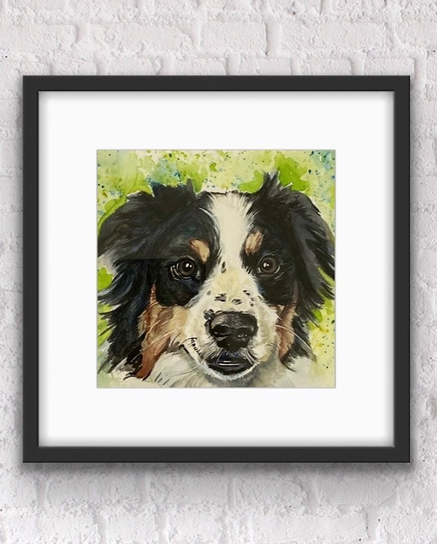 Custom Watercolor Painting Pet Portrait