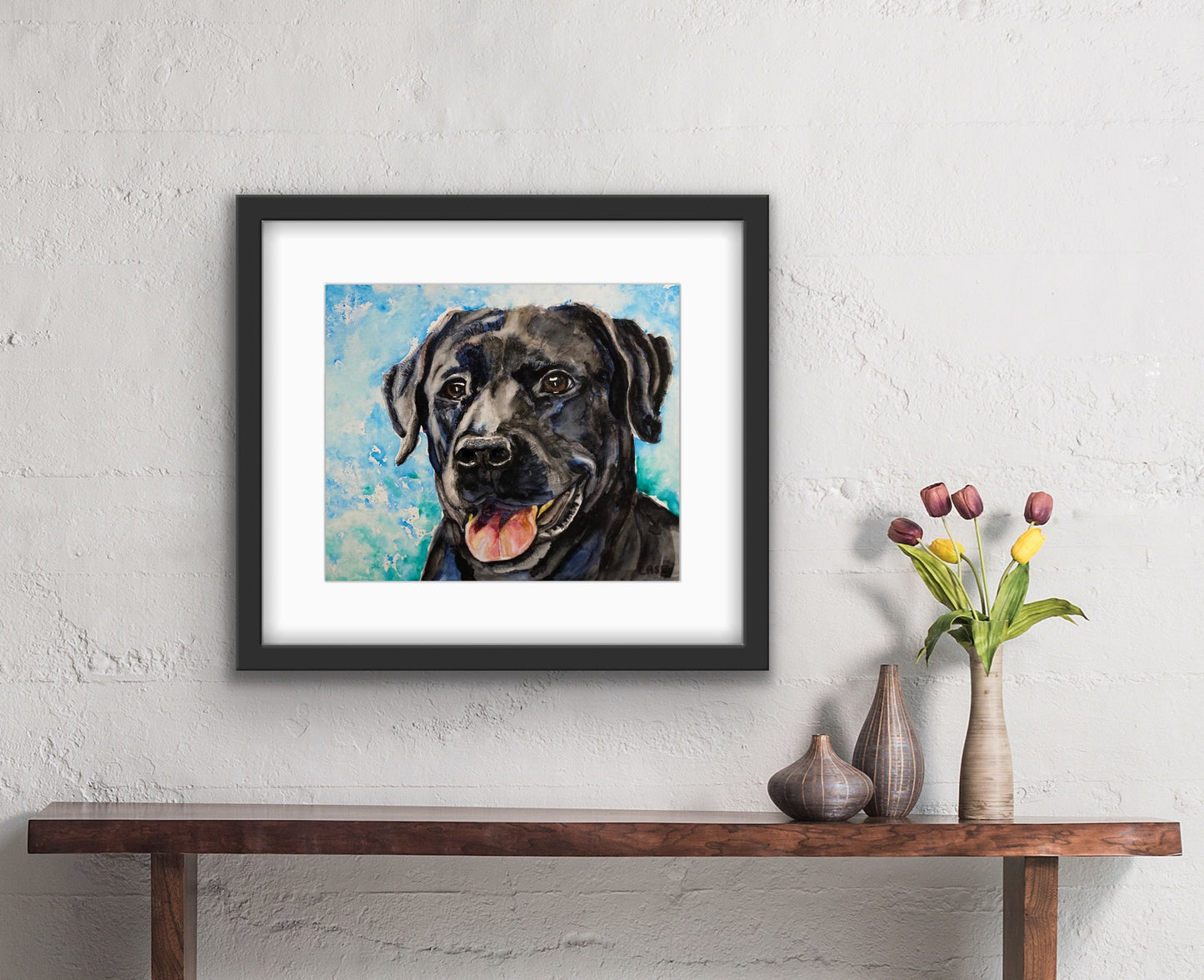 Custom Watercolor Painting Pet Portrait