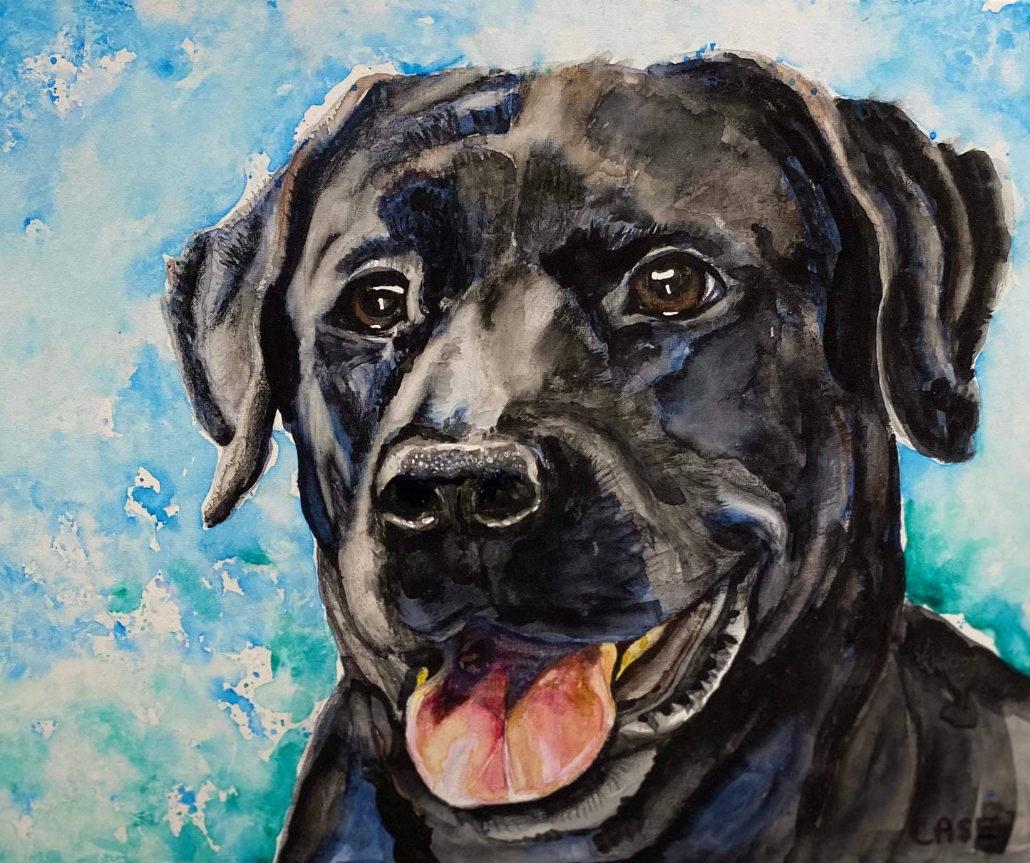 Custom Watercolor Painting Pet Portrait